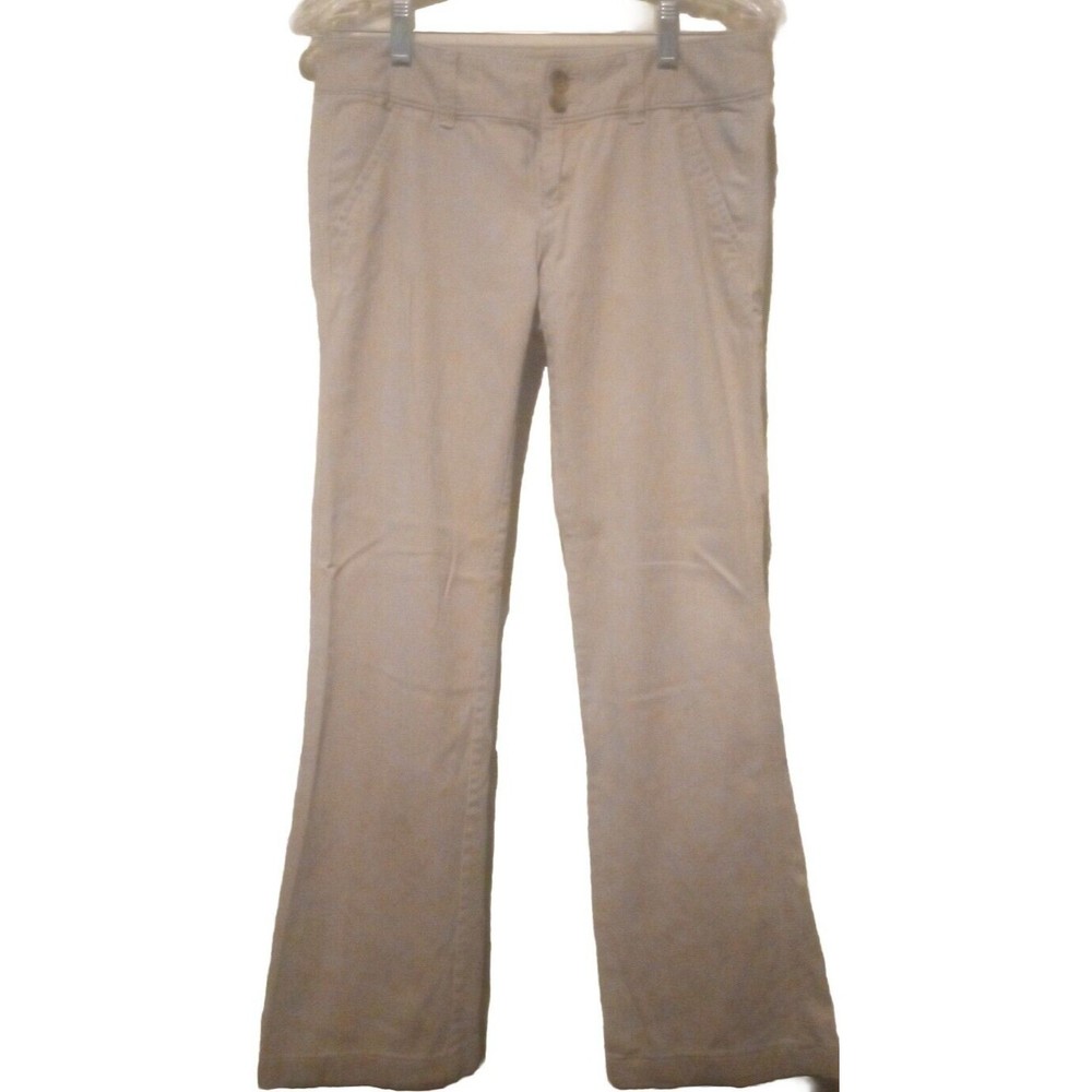 American Eagle Jrs Khaki Bootcut Stretch Pants Size 0 Vintage
